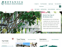 Tablet Screenshot of botanicatours.com